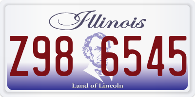 IL license plate Z986545