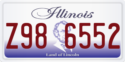 IL license plate Z986552