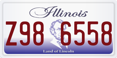 IL license plate Z986558