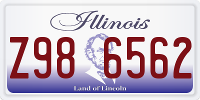 IL license plate Z986562