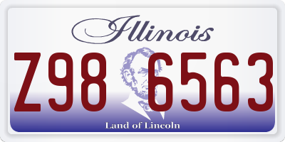 IL license plate Z986563