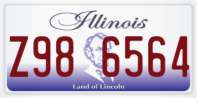 IL license plate Z986564