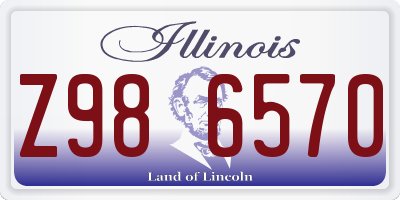 IL license plate Z986570