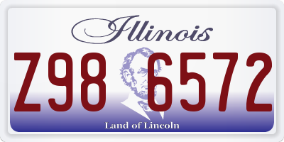 IL license plate Z986572