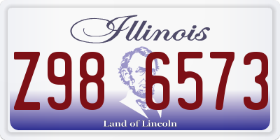 IL license plate Z986573