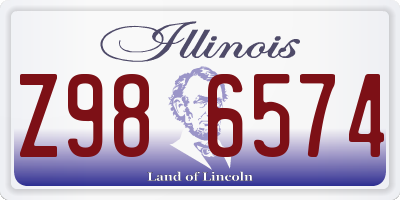 IL license plate Z986574