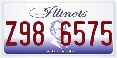 IL license plate Z986575