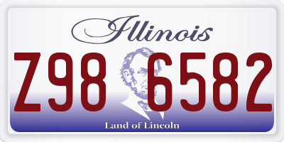 IL license plate Z986582