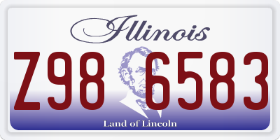 IL license plate Z986583