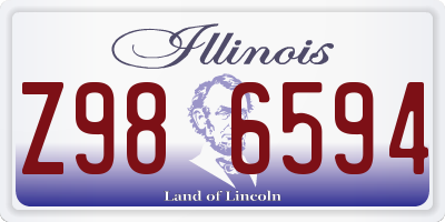 IL license plate Z986594