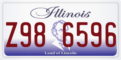 IL license plate Z986596