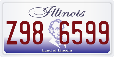 IL license plate Z986599