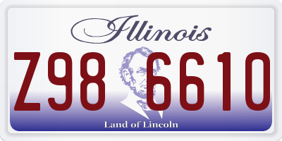 IL license plate Z986610