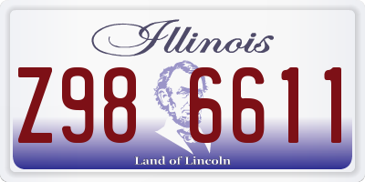 IL license plate Z986611