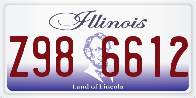 IL license plate Z986612