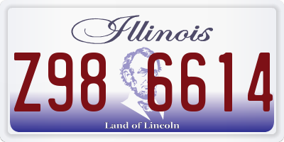 IL license plate Z986614