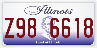 IL license plate Z986618