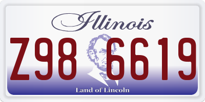 IL license plate Z986619