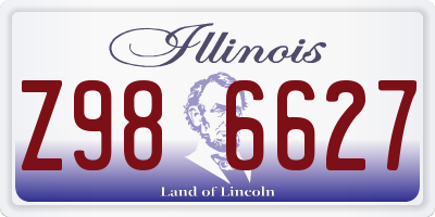 IL license plate Z986627
