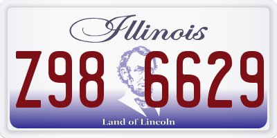 IL license plate Z986629