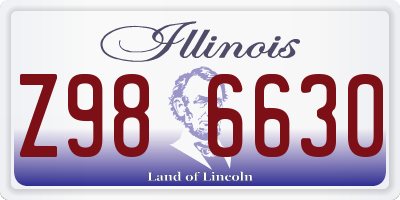 IL license plate Z986630