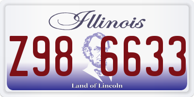 IL license plate Z986633