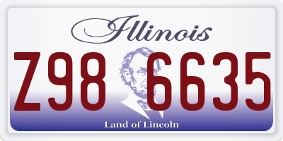 IL license plate Z986635