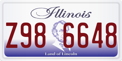 IL license plate Z986648
