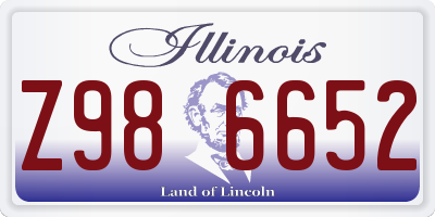 IL license plate Z986652