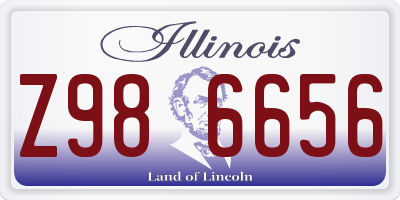 IL license plate Z986656