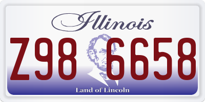 IL license plate Z986658