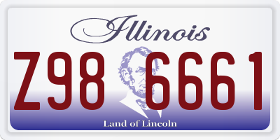 IL license plate Z986661