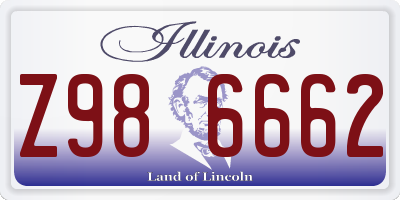 IL license plate Z986662