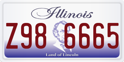 IL license plate Z986665