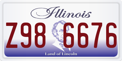 IL license plate Z986676