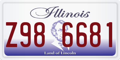 IL license plate Z986681