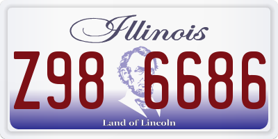 IL license plate Z986686