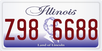 IL license plate Z986688
