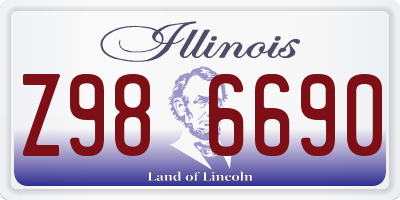 IL license plate Z986690
