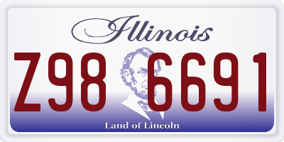 IL license plate Z986691