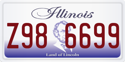 IL license plate Z986699