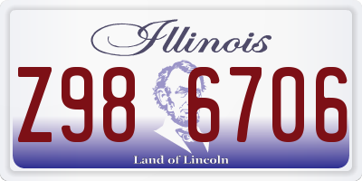 IL license plate Z986706