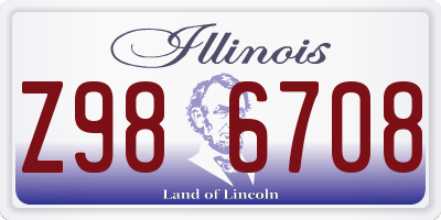 IL license plate Z986708