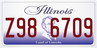 IL license plate Z986709