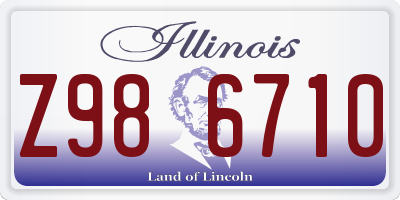 IL license plate Z986710
