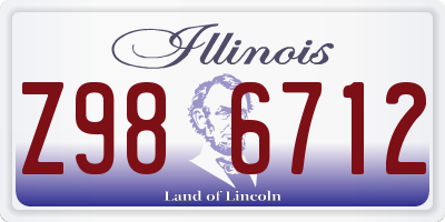 IL license plate Z986712