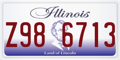 IL license plate Z986713