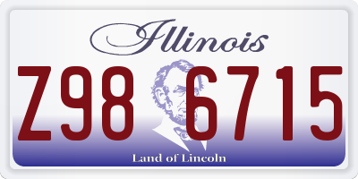 IL license plate Z986715