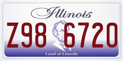IL license plate Z986720