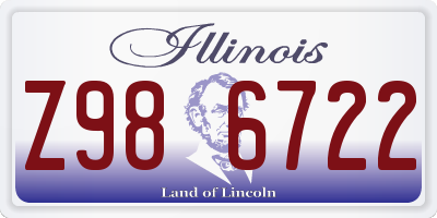 IL license plate Z986722